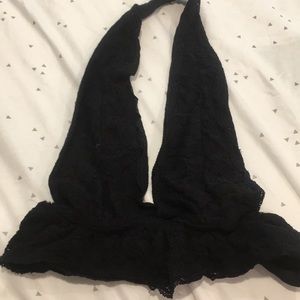 Black Halter Bralette
